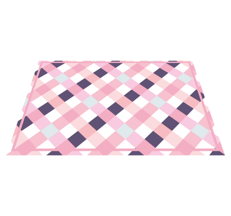 Plaid pattern with soft hues placemats - TenStickers