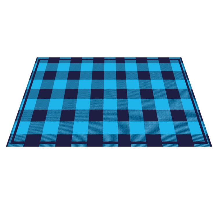 Checkered pattern design placemats - TenStickers