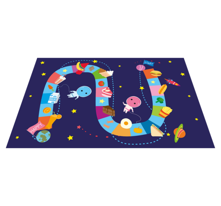 Kids space food game children placemats - TenStickers