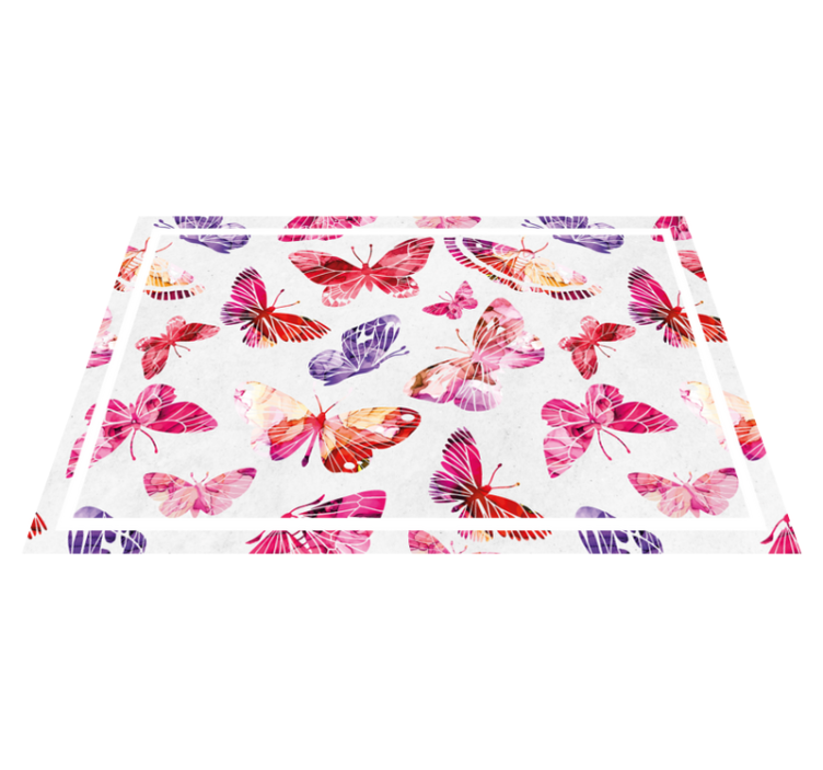 Original placemats colorful butterfly designs - TenStickers