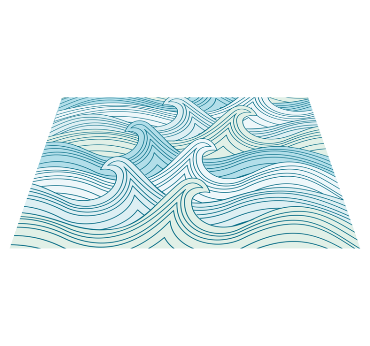 Curvy line motif placemats - TenStickers