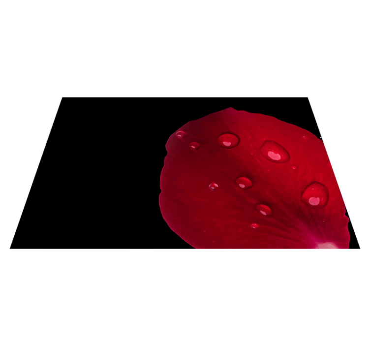 Red petal surface placemats - TenStickers