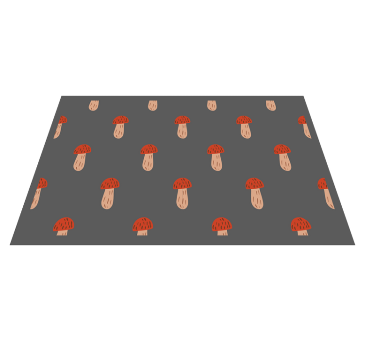Original placemats mushroom pattern design - TenStickers