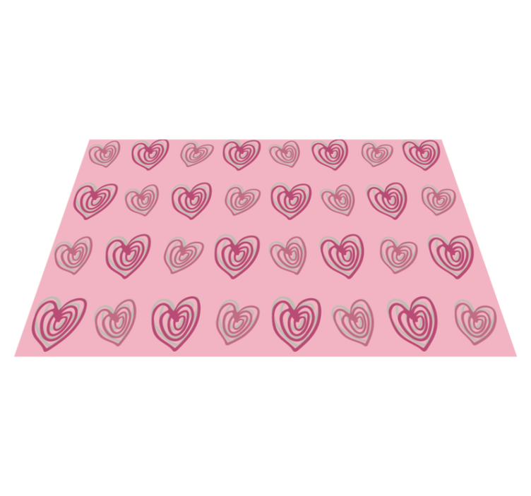 Original placemats heart pattern design - TenStickers