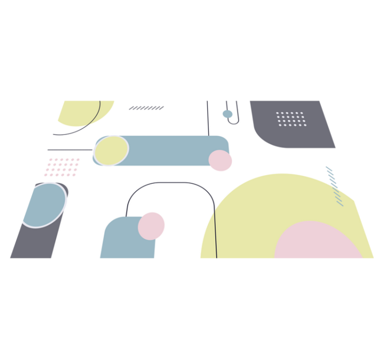 Modern placemats geometric shape design - TenStickers