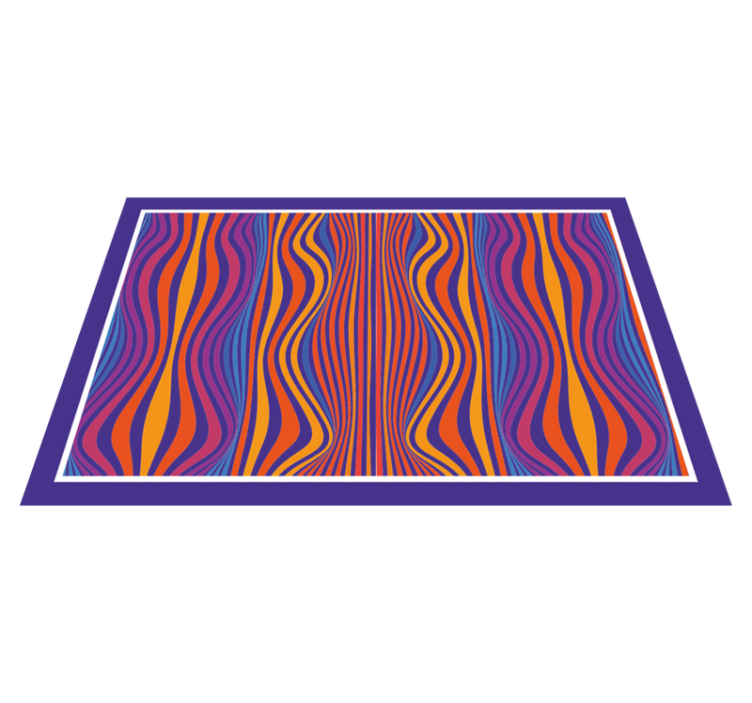 Curved line patterns placemats - TenStickers