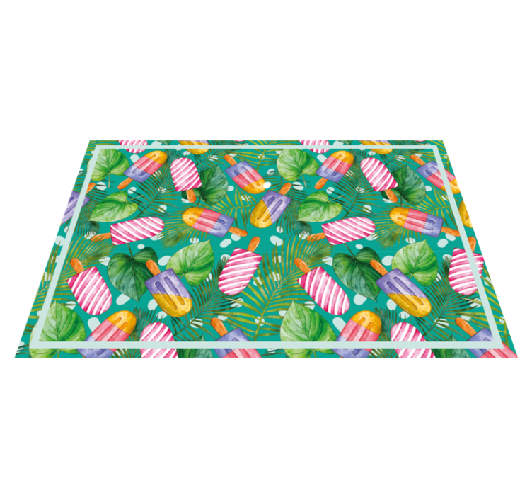 Original placemats colorful ice pops - TenStickers