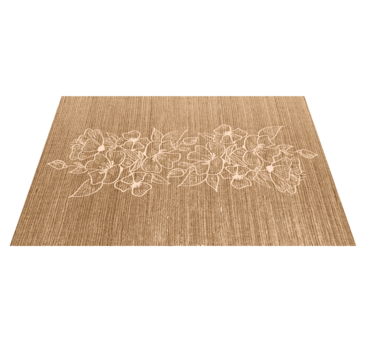 Floral embossed surface placemats - TenStickers