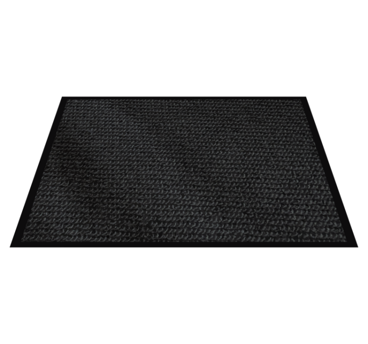 Textured black surface placemats - TenStickers