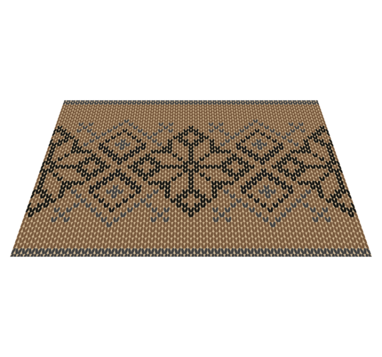 Geometric contrast placemat set - TenStickers