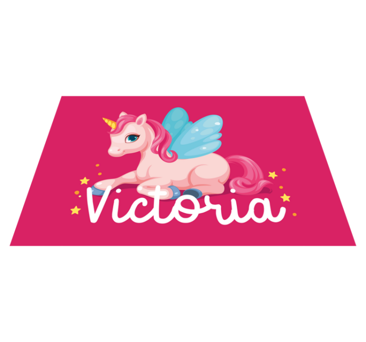 Children placemats whimsical unicorn design - TenStickers