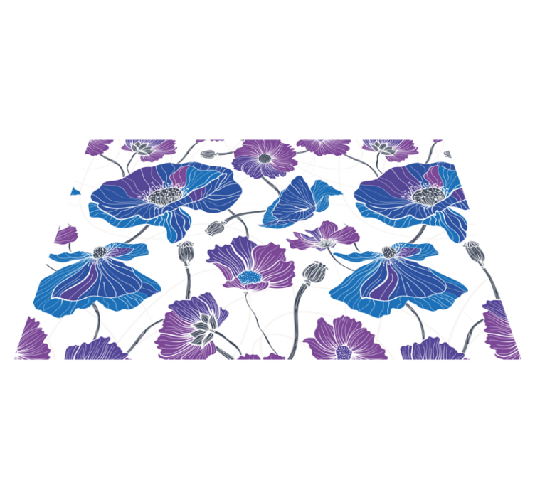 Placemats with vibrant botanical design - TenStickers