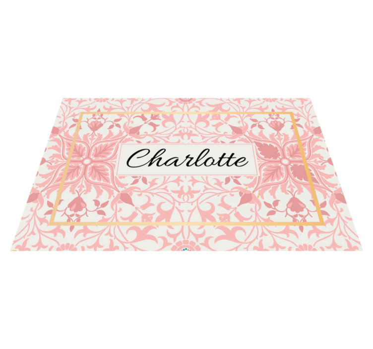 Personalisable placemat customized botanical design - TenStickers