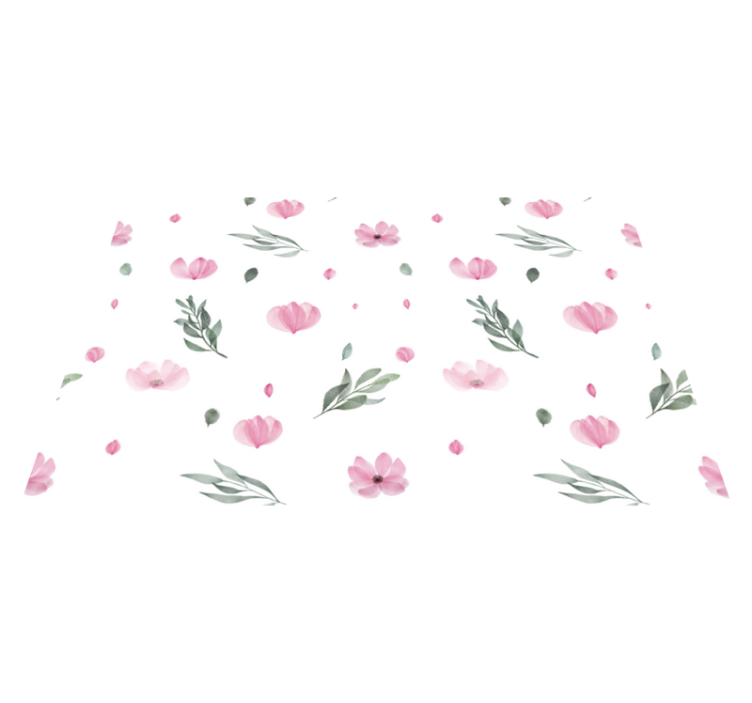 Christmas placemats in soft-toned floral design - TenStickers