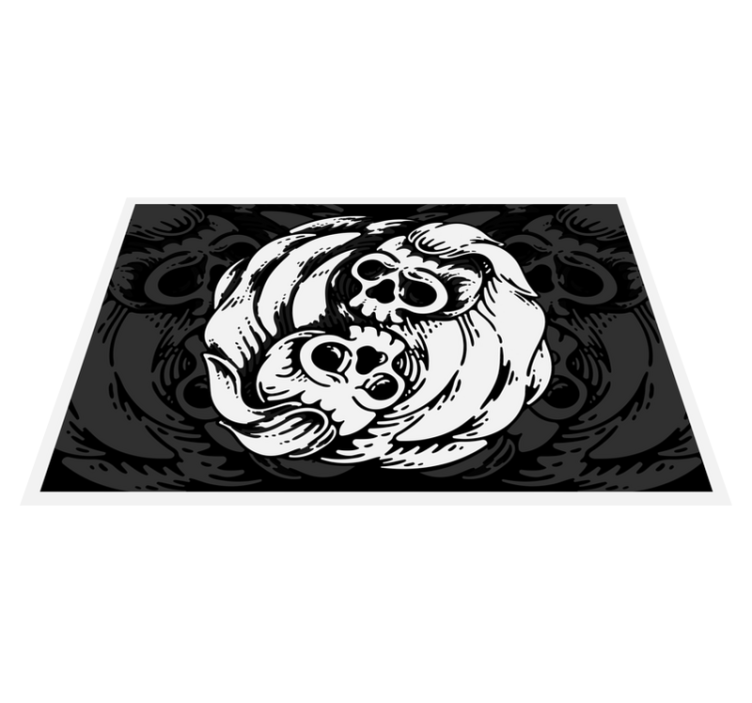 Black and White Yin Yang original placemats - TenStickers