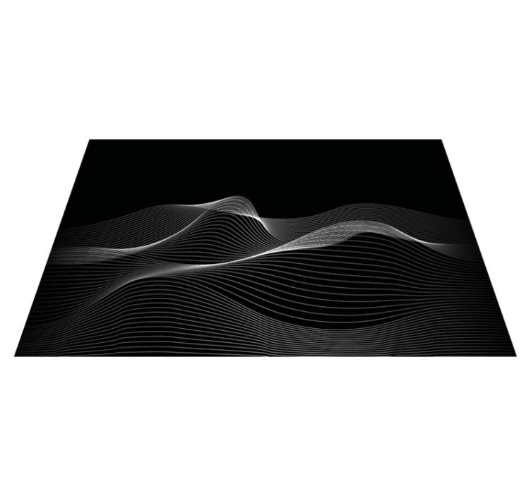 Wavy line patterns placemats - TenStickers
