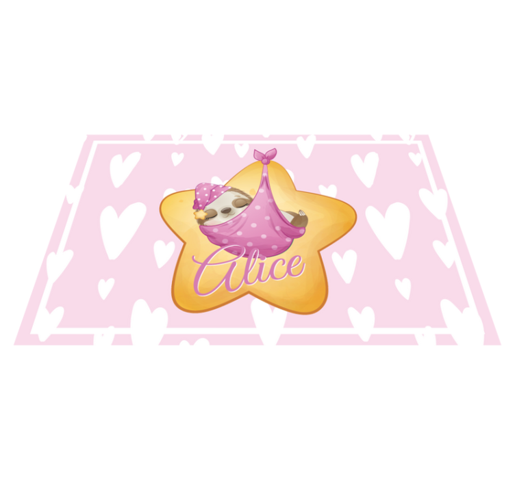 Children placemat sloth in star - TenStickers