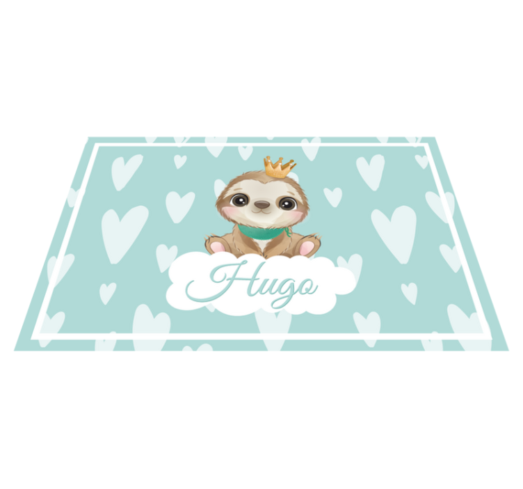 Children placemats cute sloth design - TenStickers
