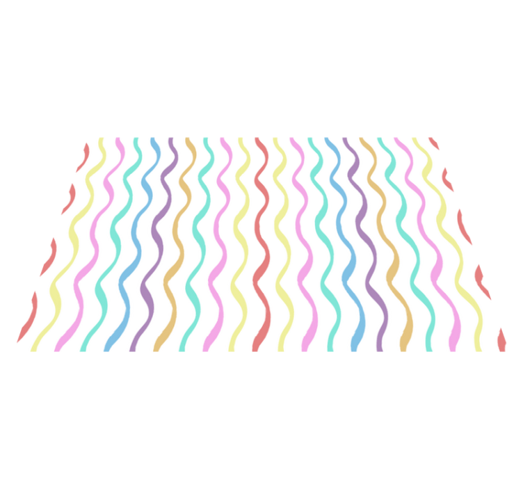Wavy pattern print placemats - TenStickers