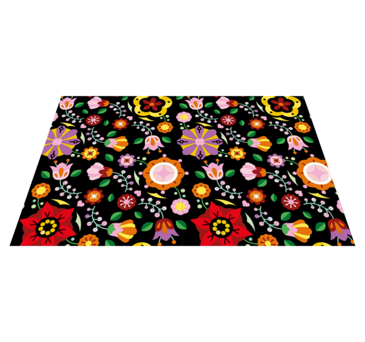 Original placemats lively floral inspiration - TenStickers