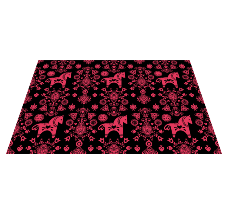 Original placemats playful horse design - TenStickers