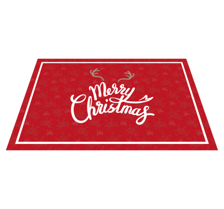 Christmas placemats joyful christmas wishes - TenStickers