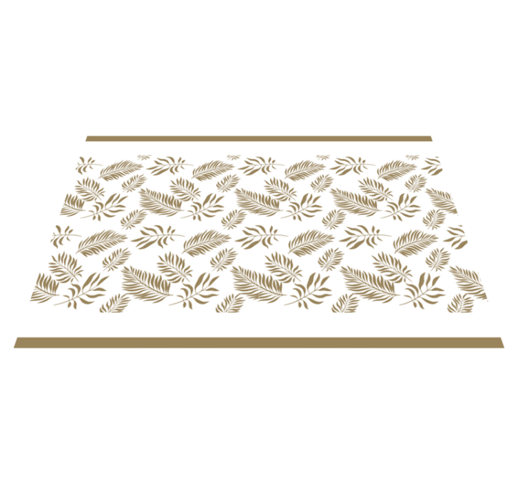 Placemat elegant leaf inspiration - TenStickers