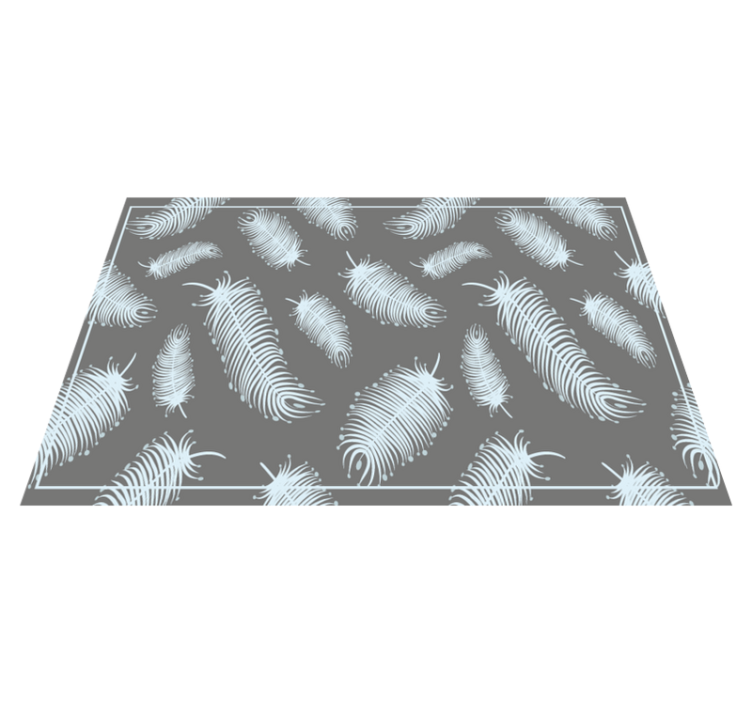 Feather pattern background placemats - TenStickers