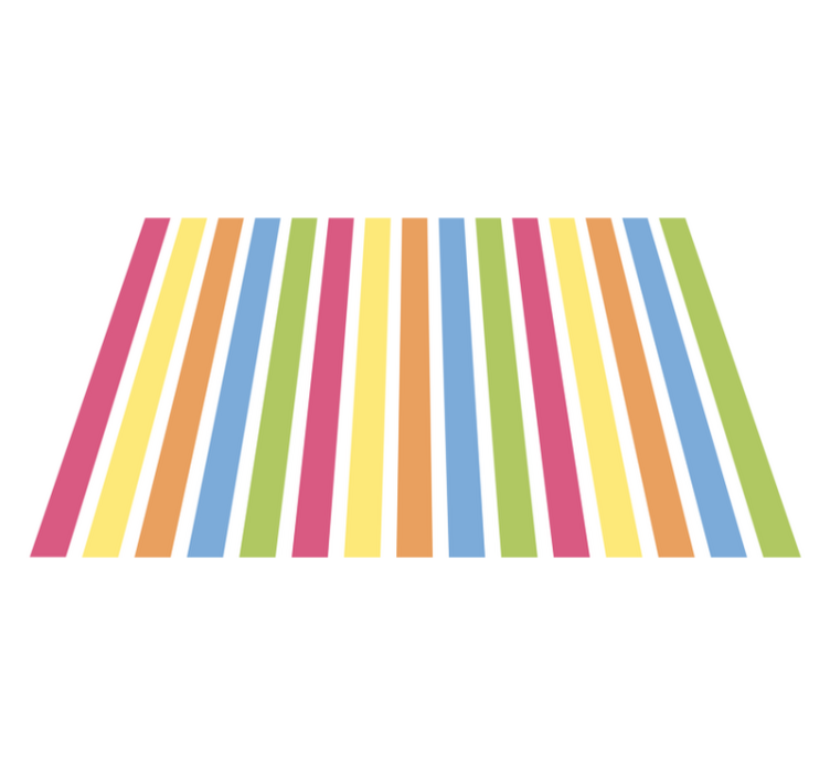 Modern placemats with colorful striped design - TenStickers