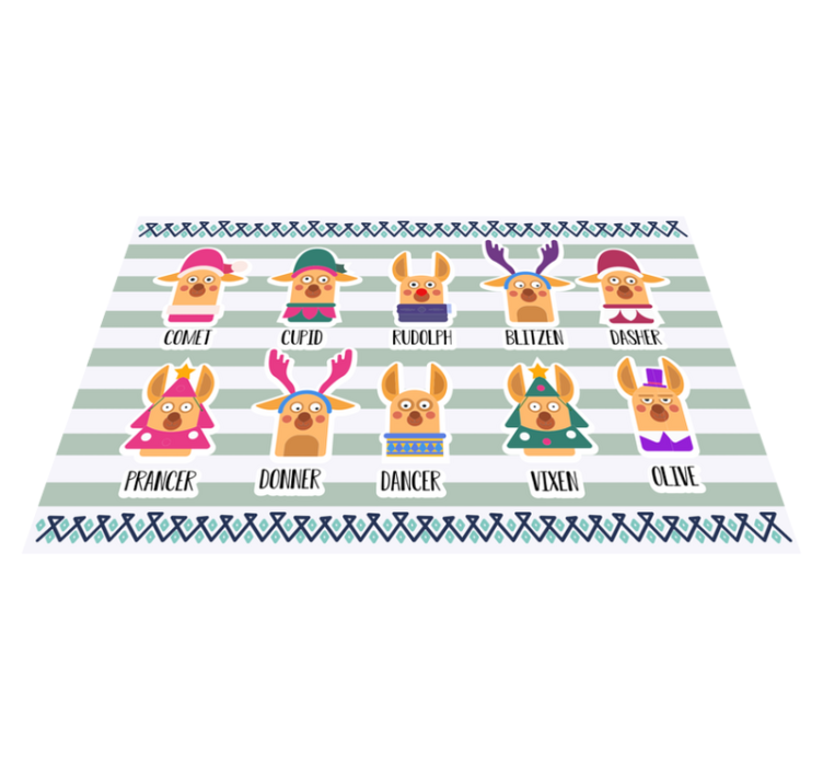 Original placemats reindeer character collection - TenStickers