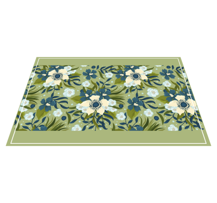 Floral pattern background placemats - TenStickers