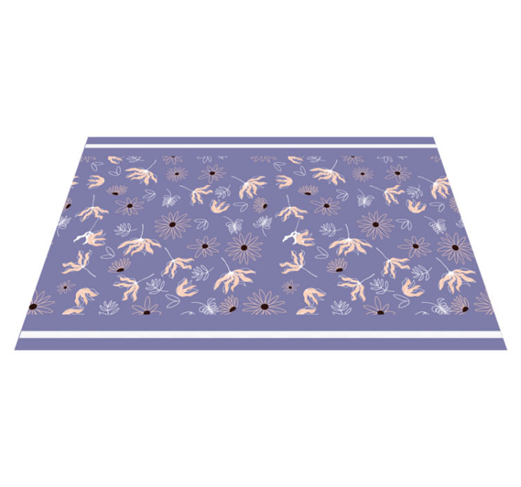 Floral patterned placemats - TenStickers