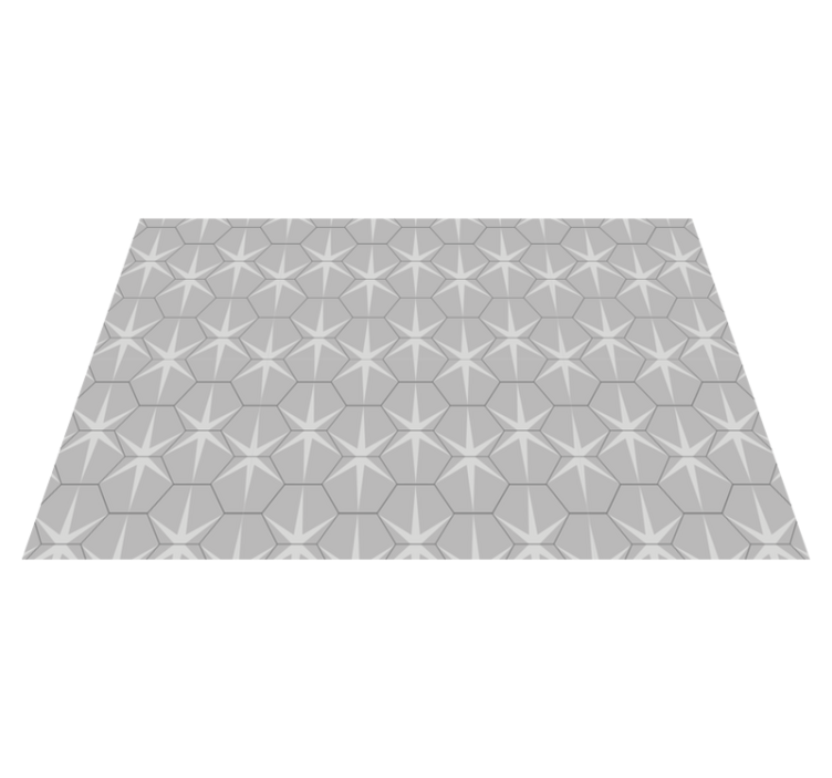 Placemat hexagonal star pattern design - TenStickers