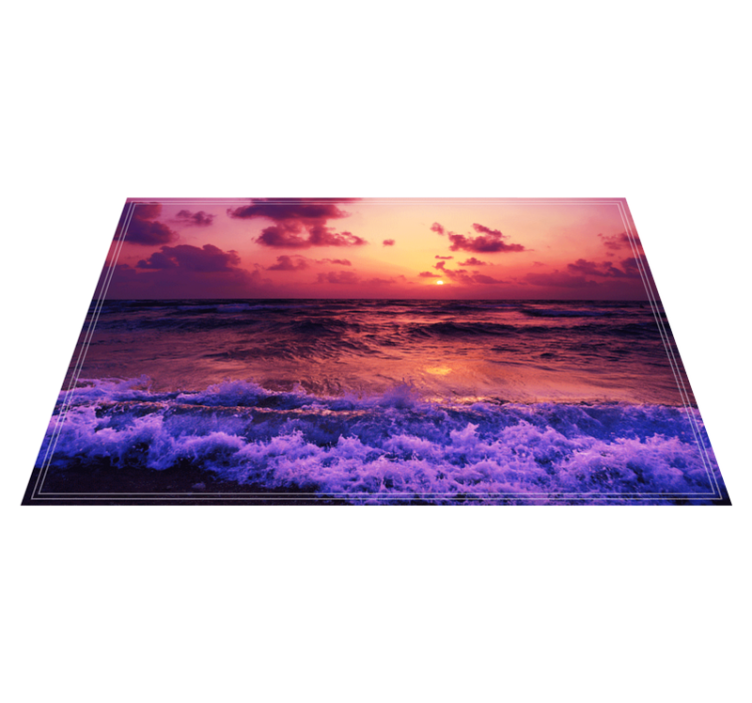 Original placemats sunset ocean view - TenStickers