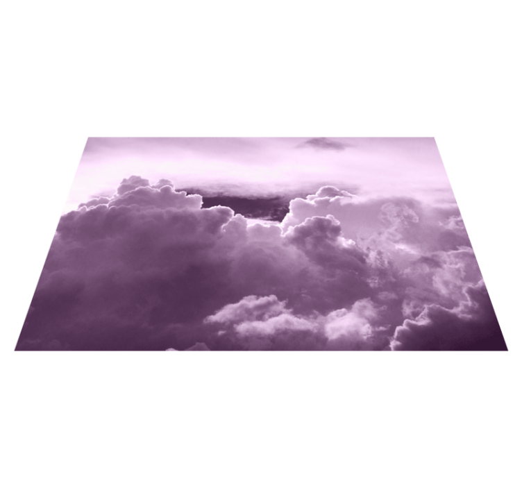 Placemat clouds in purple - TenStickers