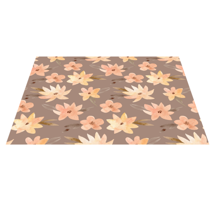 Aquarella flowers pastel colours placemats - TenStickers