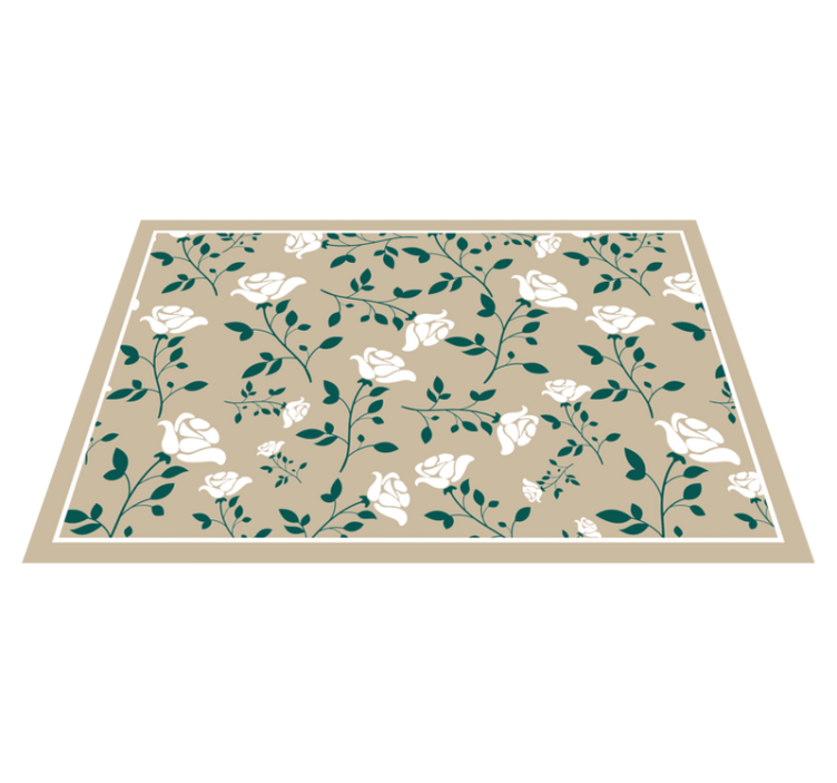 Floral greenery pattern placemats - TenStickers