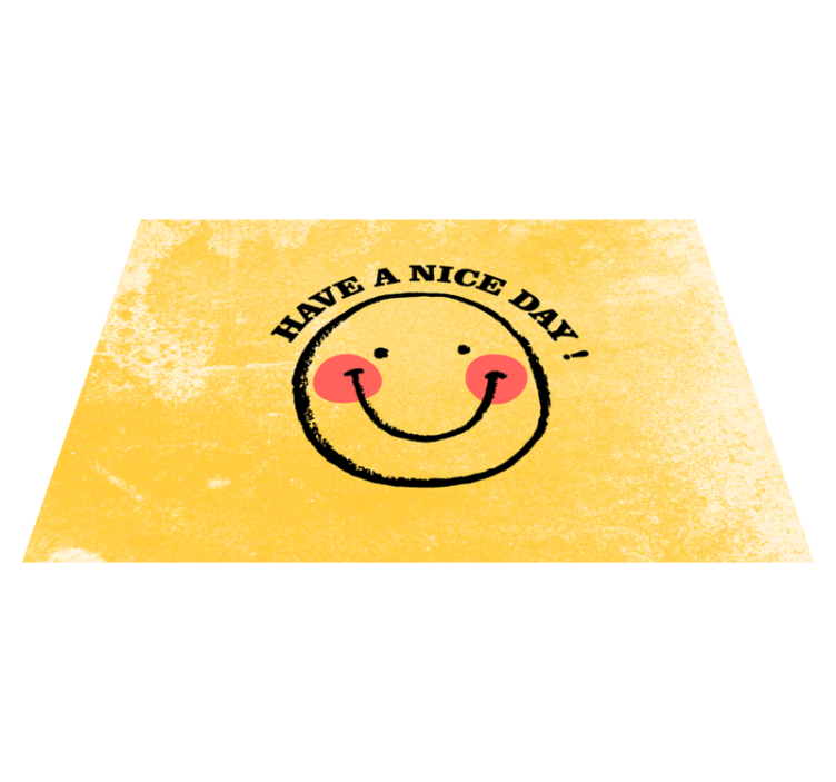 Placemats with quote smiling face inspiration - TenStickers