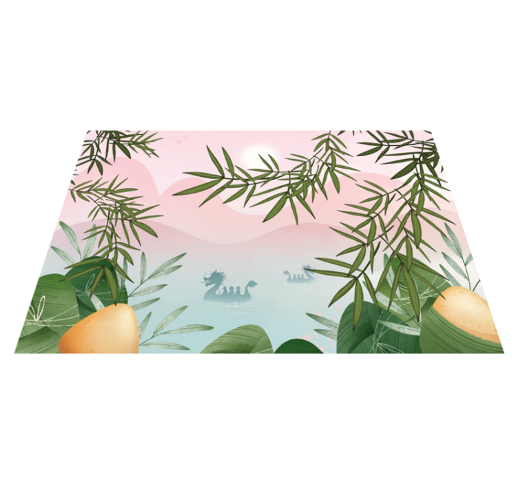 Children placemats enchanted jungle scene - TenStickers