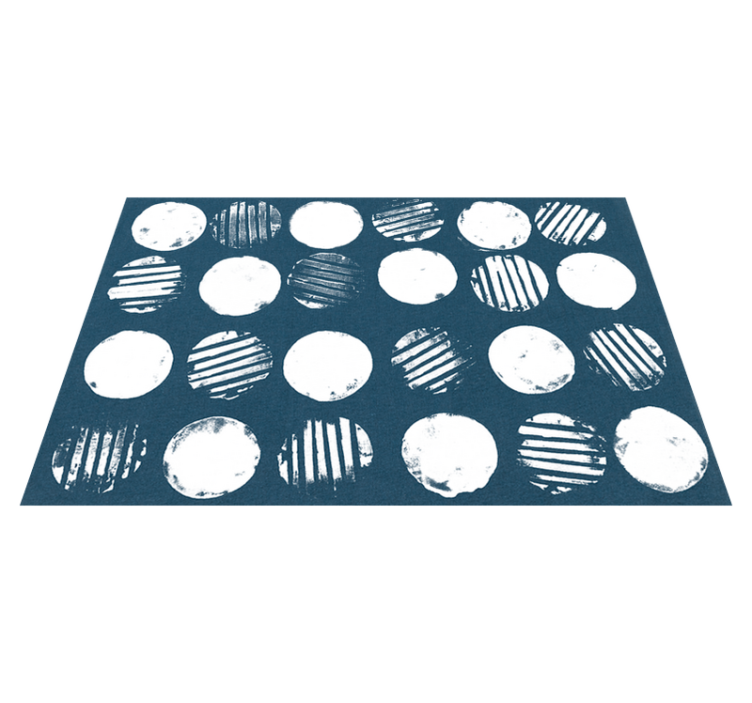 Geometric pattern circles placemats - TenStickers