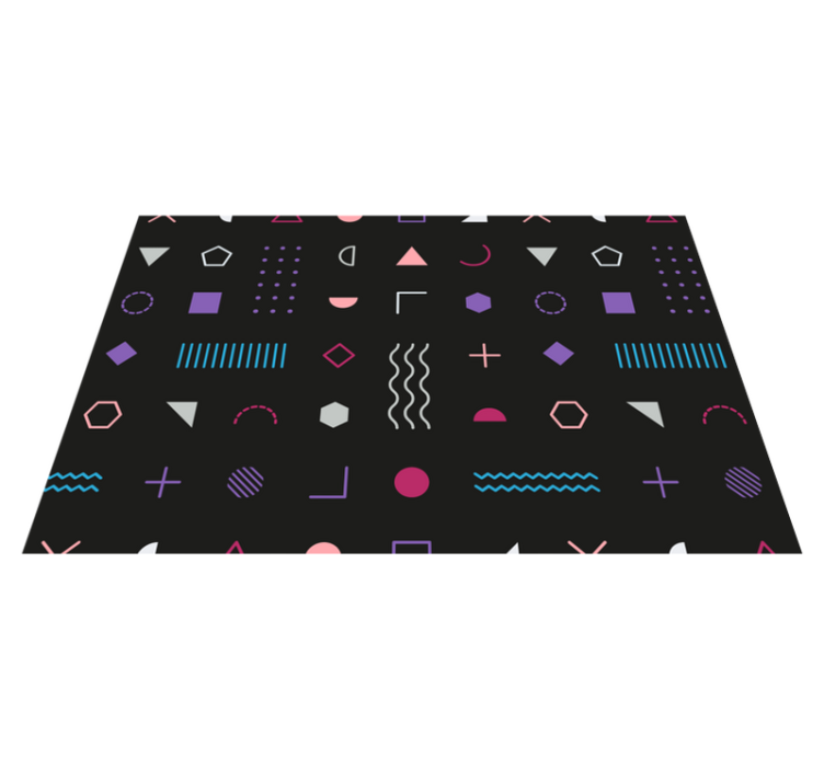 Modern placemats with geometric pattern design - TenStickers