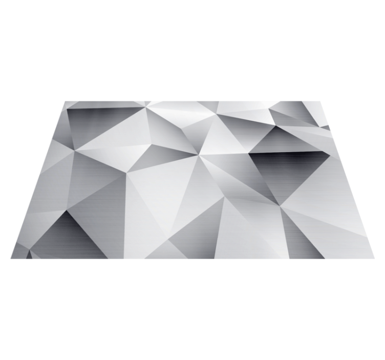 Modern placemats geometric metallic design - TenStickers