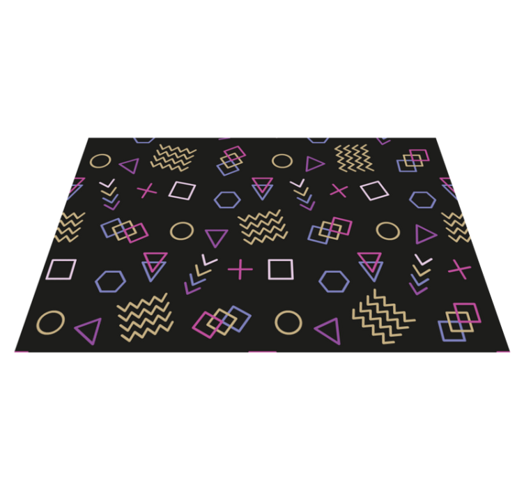 Modern placemats with geometric shape designs - TenStickers