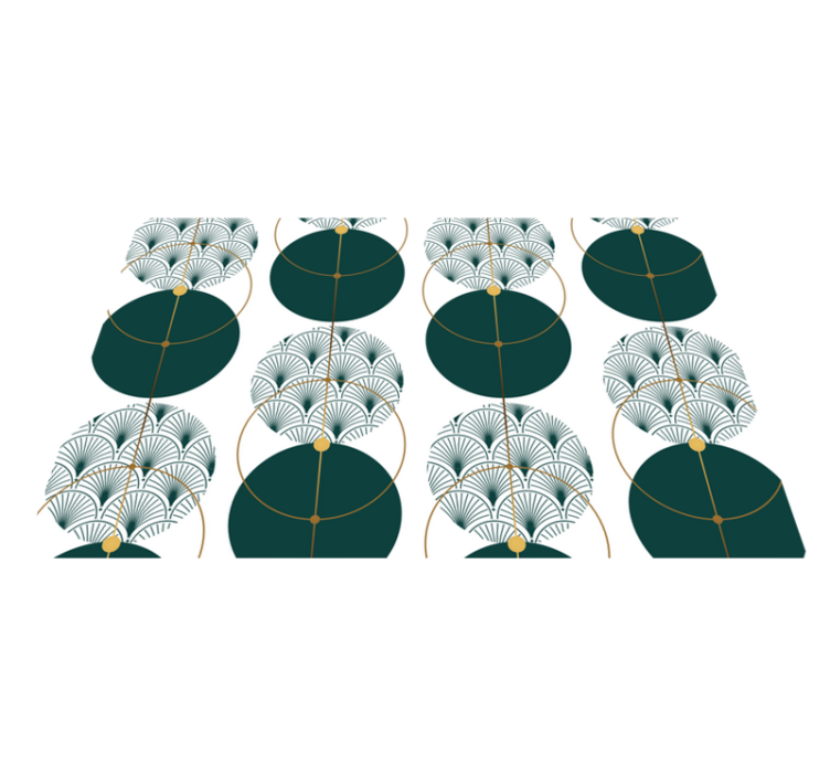 Elegant placemat set with stylish geometric design - TenStickers