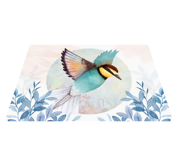 Original placemats with colorful bird designs - TenStickers