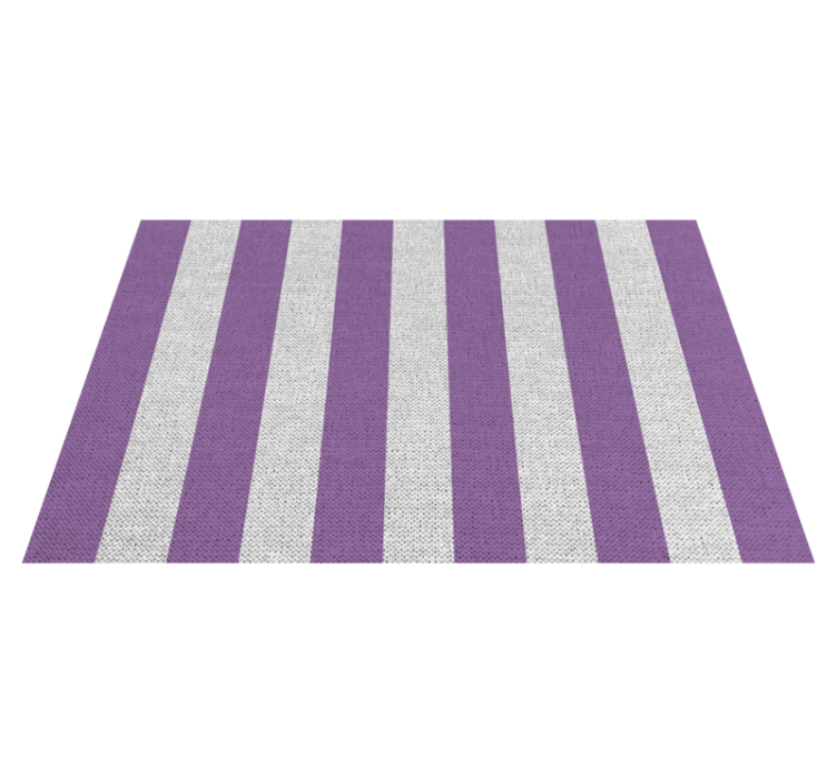 Purple white lines rectangular vinyl placemats - TenStickers