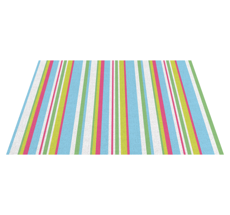 Colorful striped surface placemats - TenStickers