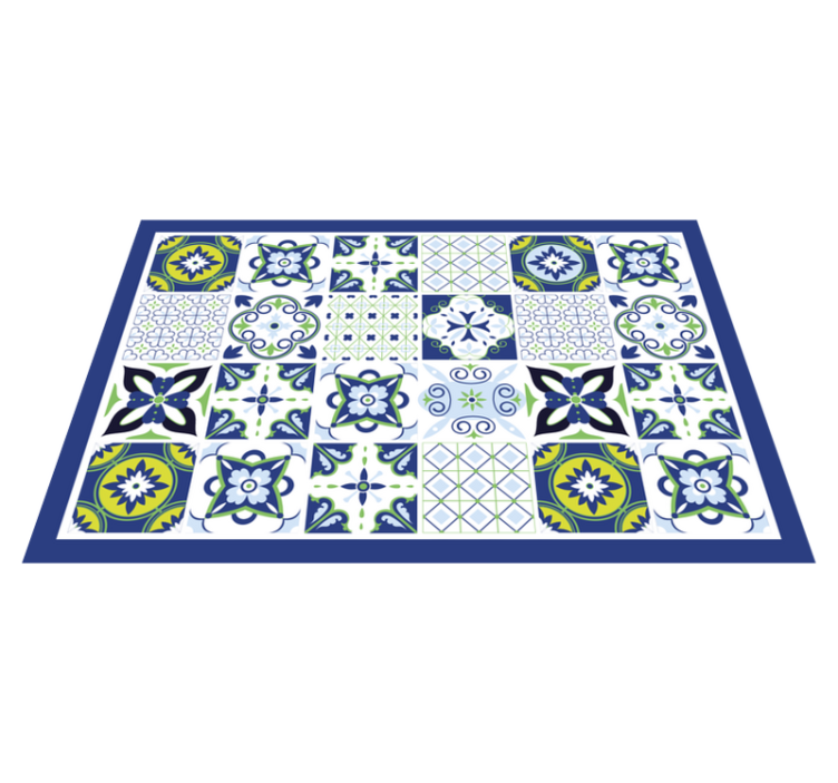 Placemat lively geometric designs - TenStickers