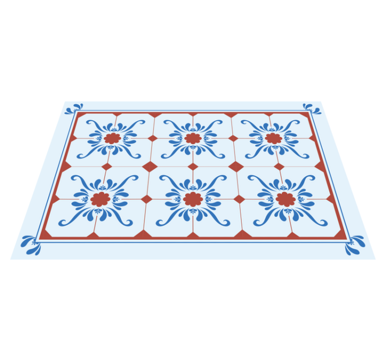 Blue colour "Granada" style elegant placemats - TenStickers