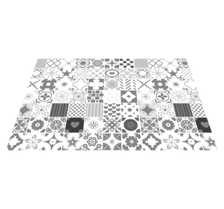 Placemat patterned monochrome texture - TenStickers